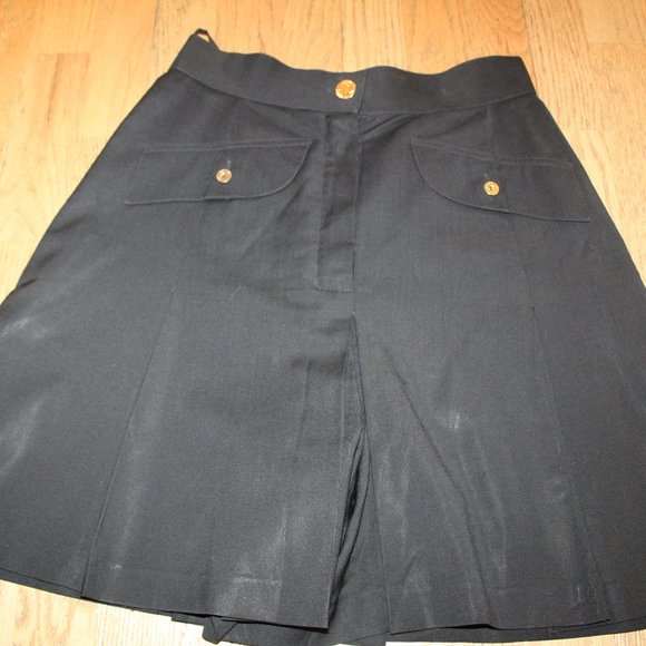 AUTHENTIC CHANEL MINI SKIRT SKORT BLACK - Picture 1 of 8
